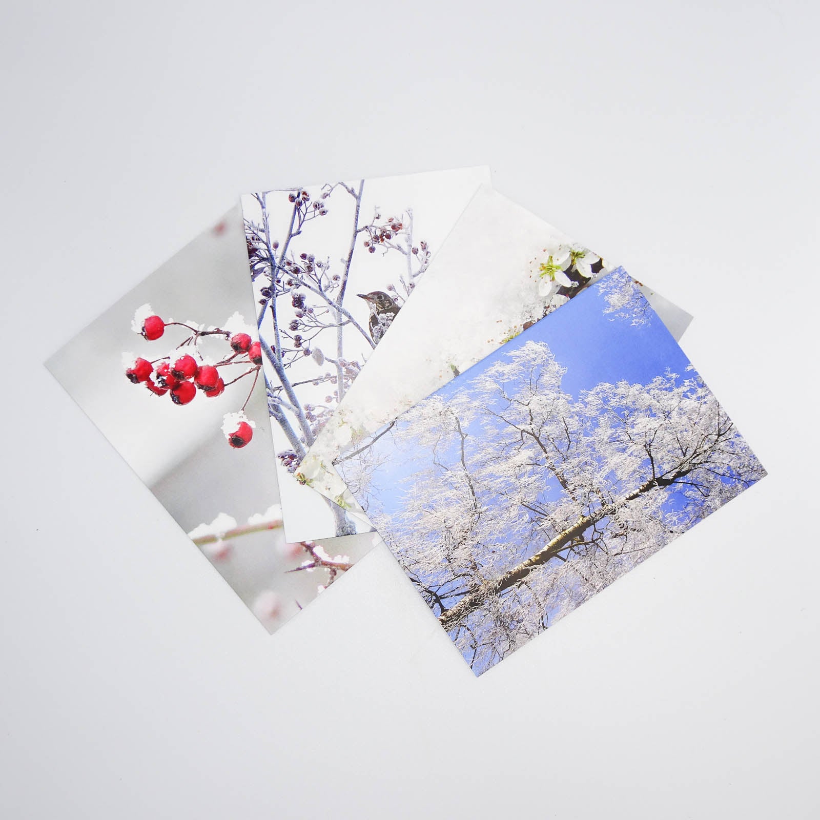 4er-Set Grusskarten Winter