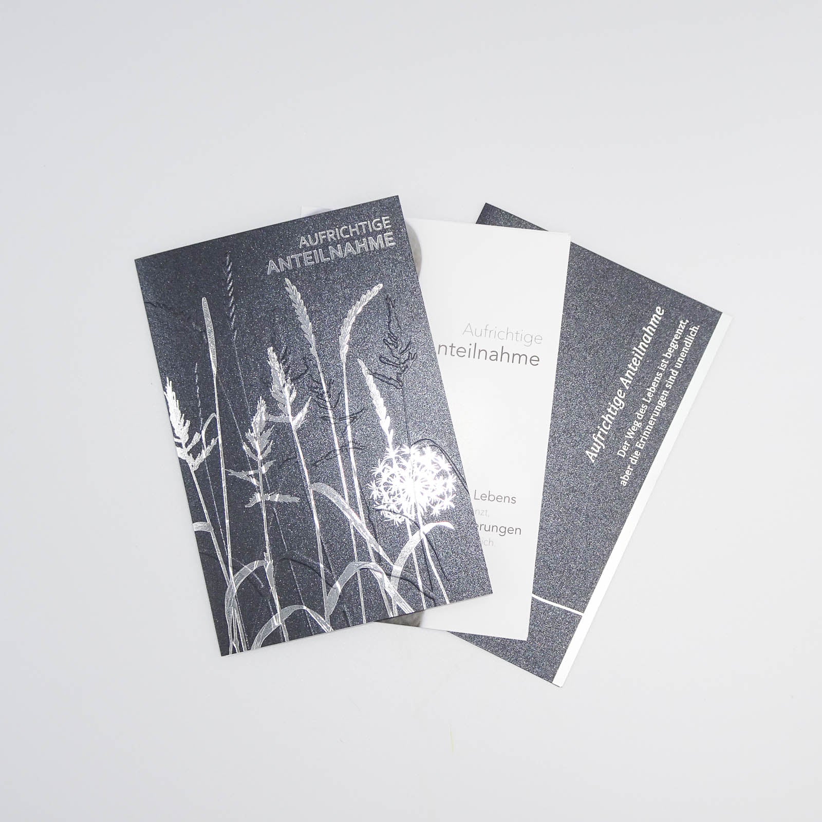 3er-Set Trauerkarten